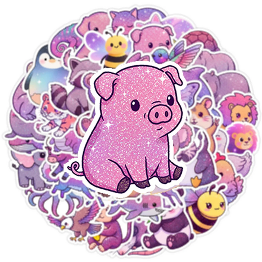 10/30/50 pçs bonito dos desenhos animados estrela animais graffiti adesivos estéticos criança decalques brinquedo notebook guitarra capacete kawaii adesivo para presente