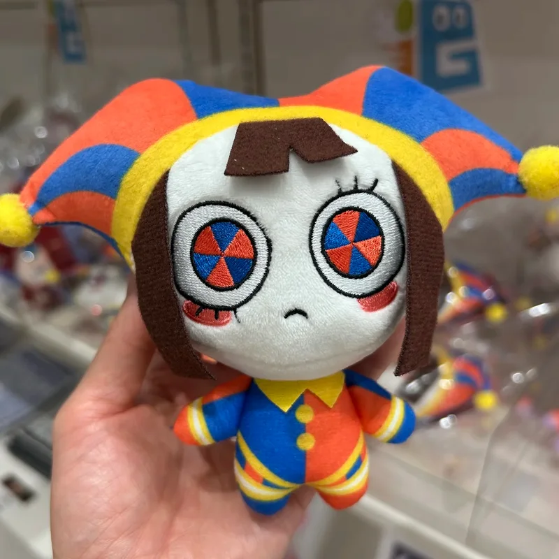 Kawaii The Amazing Digital Circus Plush Keychain Set 3pcs Pomni Jax Caine Soft Mini Dolls For Fans Bag Charm And Birthday Gift