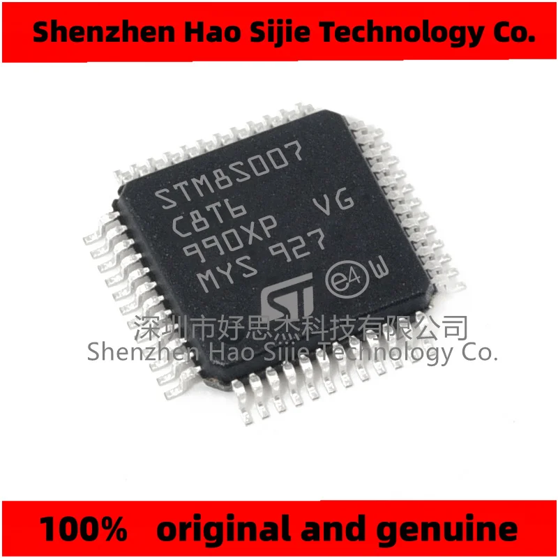 STM8S007C8T6 STM8S007C8T STM8S007C8 STM8S007C STM8S007 ST Pacote QFP48, 100% original