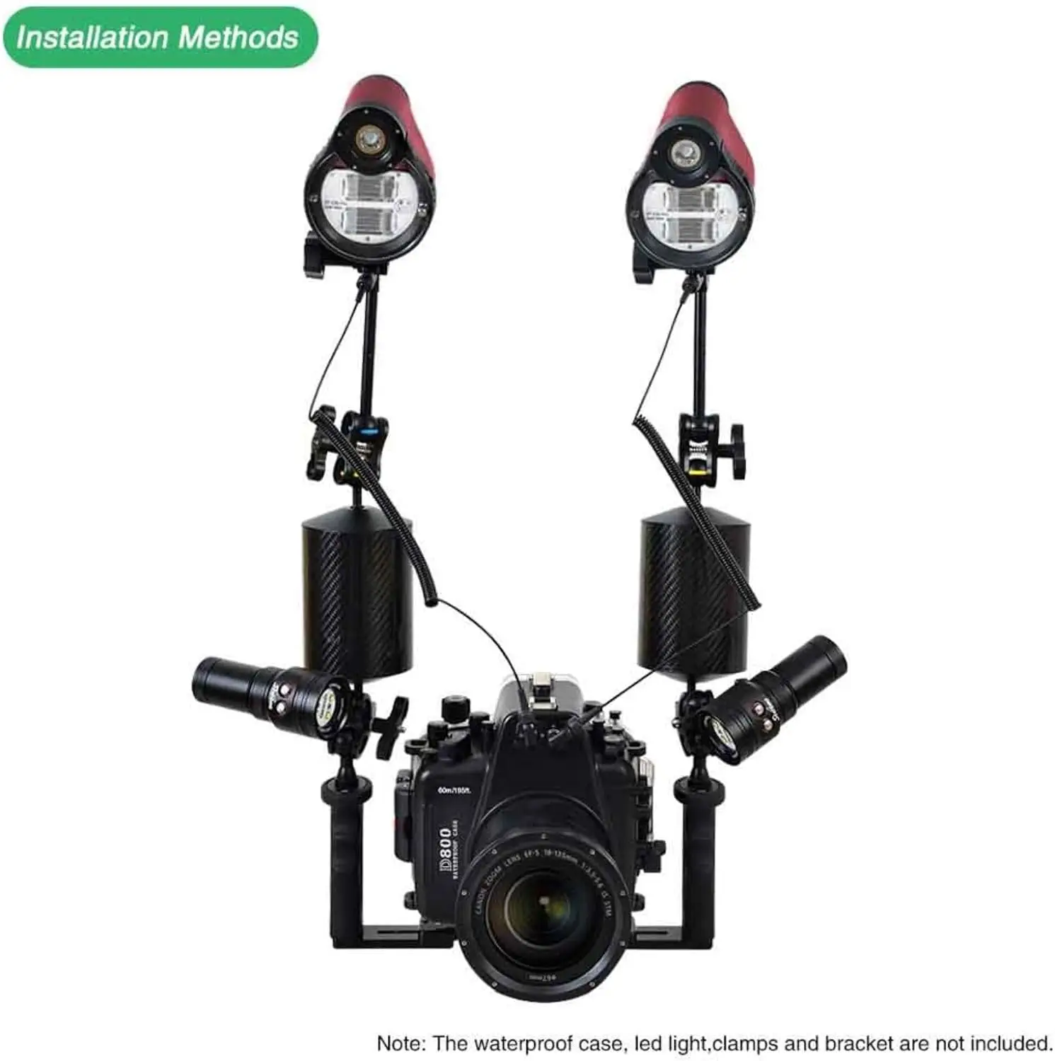 Searogs ST100 PRO GN32 مقاوم للماء ستروب تحت الماء فيديو ضوء فلاش تحت الماء التصوير الفوتوغرافي لسوني كانون نيكون بانسونك