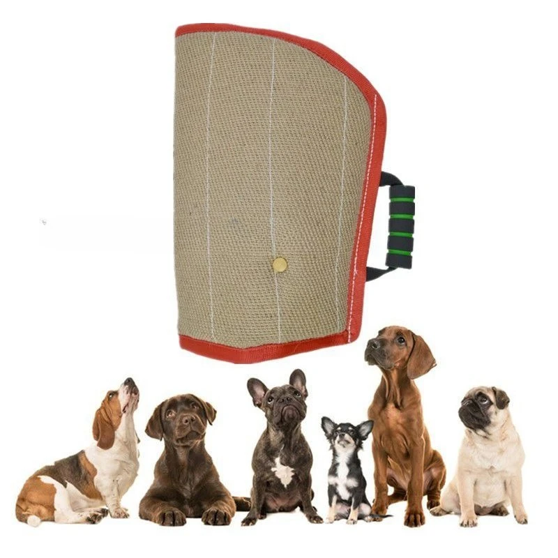 

Dog Bite Sleeve Training Large Dogs Strong Jute Fit Pit Bull German Shepherd K9 Safe Padded Biting Tugging Toys for Either Arm