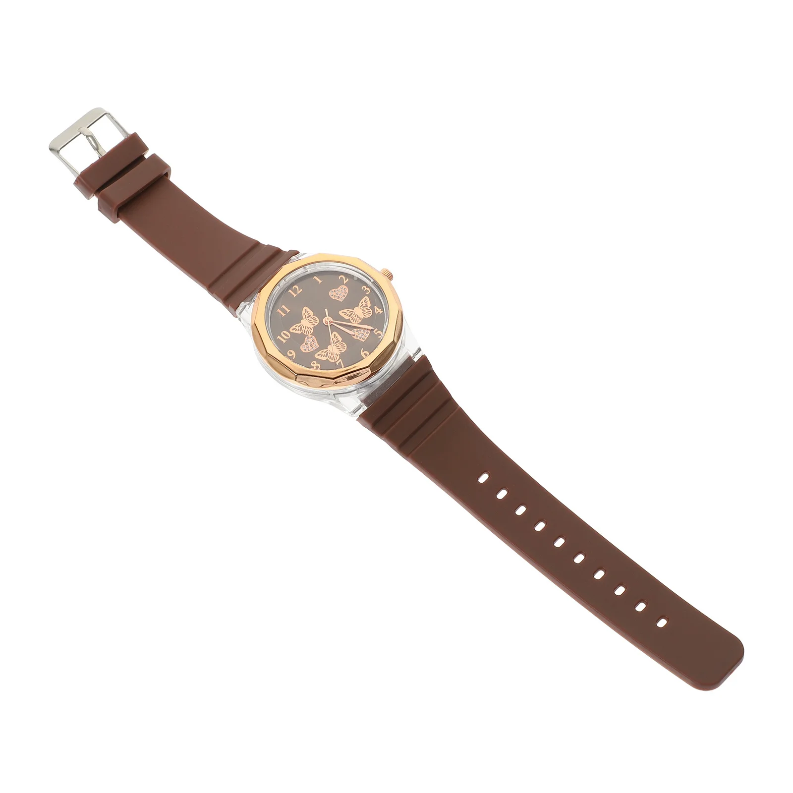 

Women Watch Fashion Lady Wristwatch Butterflies Pattern Silicone Band Accurate Movement Comfortable Long Time Wear Gift For