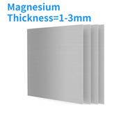 1pc AZ31B Magnesium Plate Experimental Magnesium Alloy Plate Can Be Customized And Cut To Zero Thickness=1-3mm Length=100/200mm