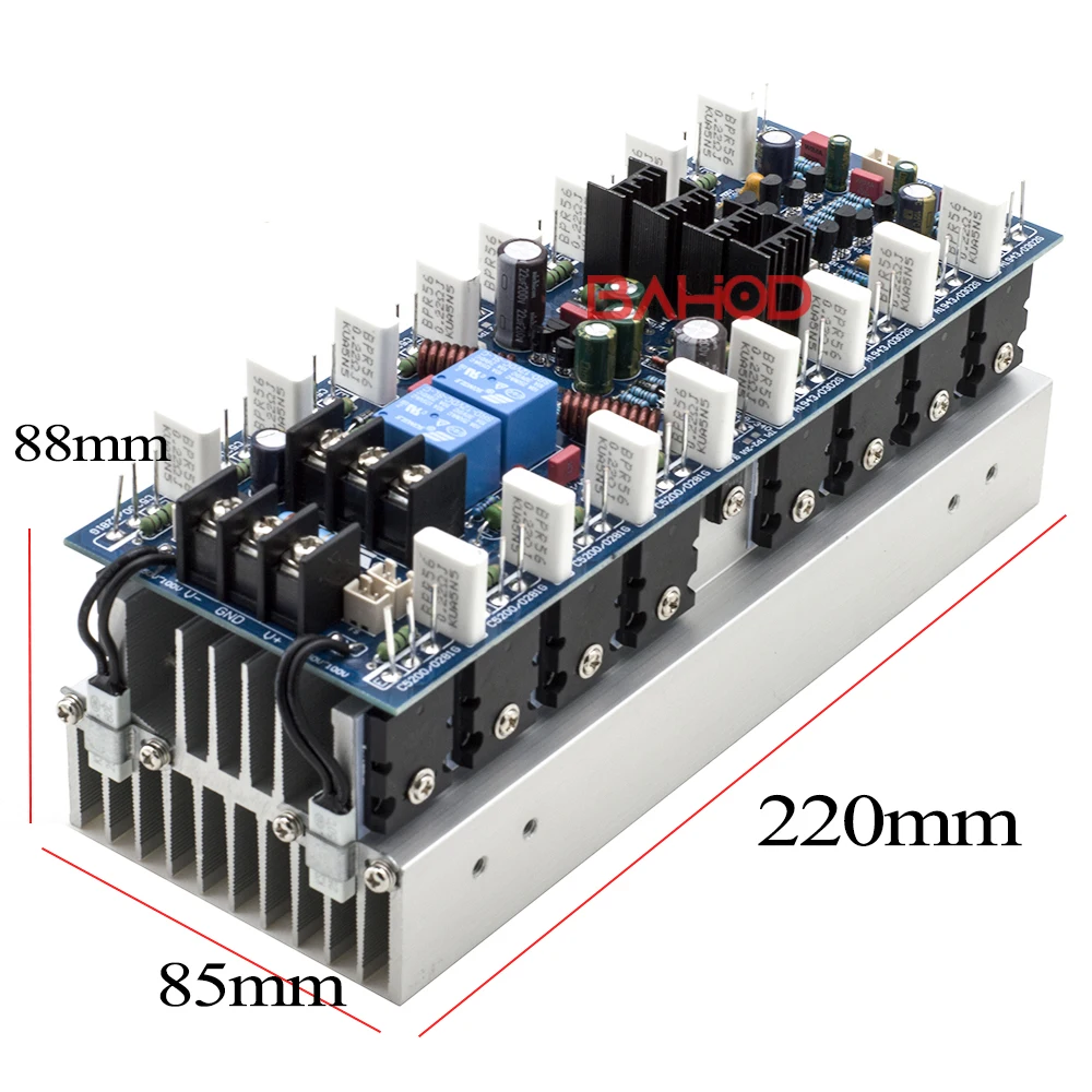 HiFi 600Wx2 Power Amplifier Board 1943 5200 Tube Amplifier 2.0 Stereo Professional Stage Speaker Sound Amplificador high power