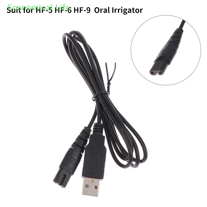 1 Pcs Black USB Cable Charging Line Suit For HF-5 HF-9 HF-6 Oral Irrigator Teeth Water Flosser Accessory