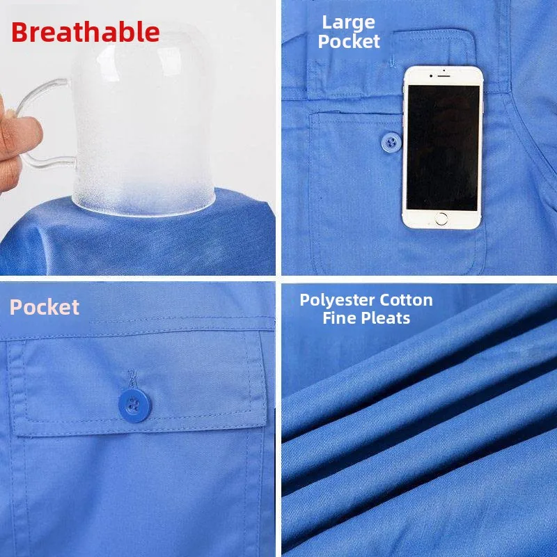 

Летний тонкий рабочий костюм (комплект) для мужчин и женщин: защитная спецодежда для промышленных работ и авторемонта