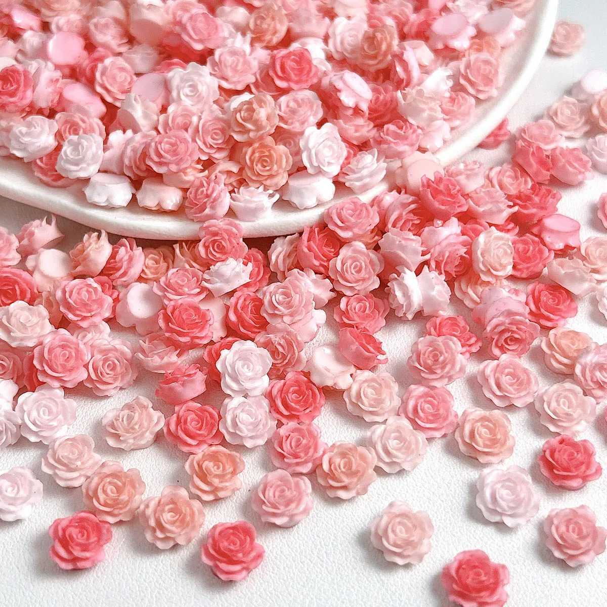 3d simulado criativo macio camélia encantos de unhas doce luminoso 6 cores flores decorações da arte do prego diy brincos projetos de unhas