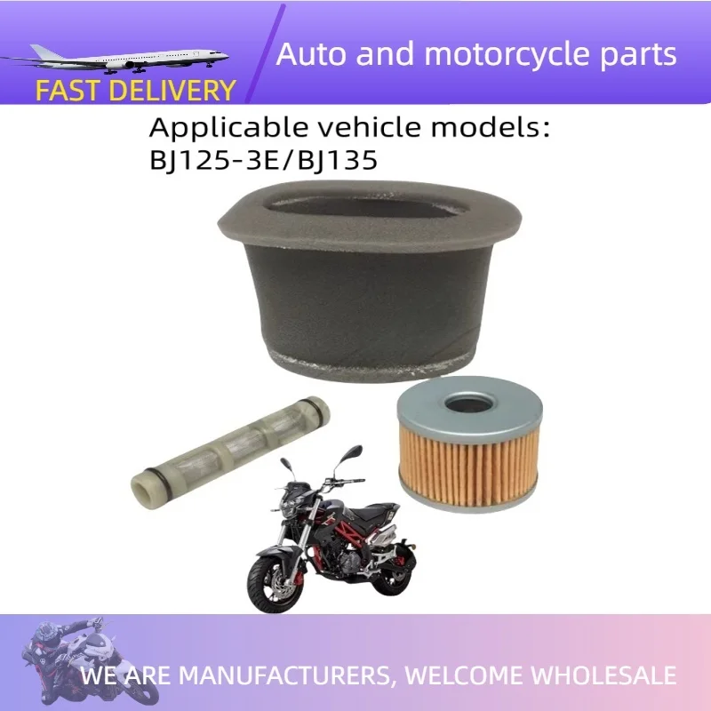 

Motorcycle Air Filter Oil Filter Oil Grille Cleaner For Benelli TNT135 TNT125 BJ125-3E/BJ135