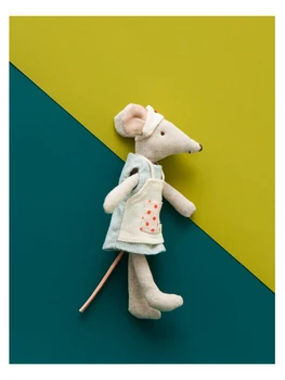Krankenschwester Mäuse Plüschtiere Mini Zahnfee Maus Stoff Spielzeug Baumwolle Leinen Winzige Mäuse Stoffpuppe Taschenspielzeug Kuscheltiere