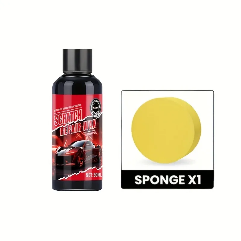 KJM 30ml Universal Repair Wax Kit: Scratch/Swirl Remover – Polishes Car Paint & Provides Long-Lasting Durable Finish