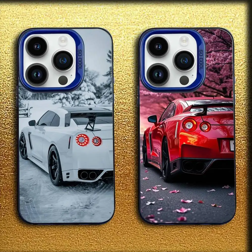 

S-Skyline G-GTR Phone Case For iPhone 16,15,14,13,12,11,Mini,Pro,E,MAX Blue Candy Matte Shockproof Cover