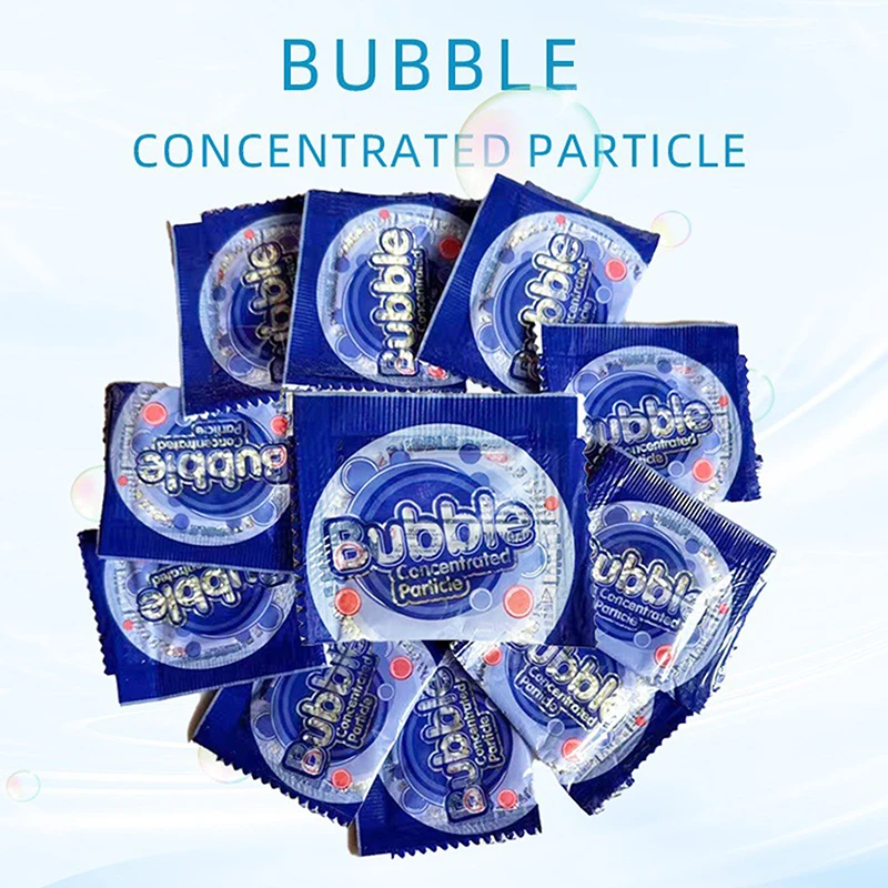 10 pezzi di particelle di concentrato di bolle per bambini accessori per giocattoli liquidi a bolle giocattolo per acqua di sapone che fa il giocattolo estivo a bolle