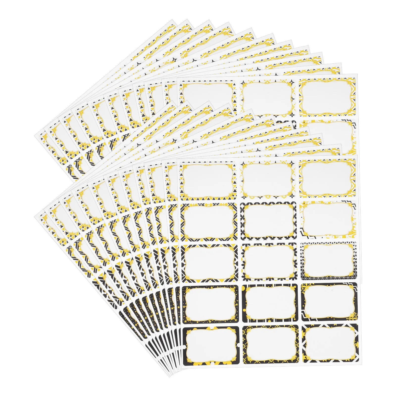 

23 Sheets Name Label Stickers Blank Writable Self-Adhesive Permanent Adhesive Name Tag Decal Classifying Tag Stickers for School