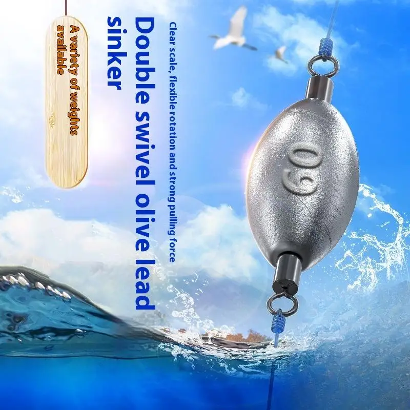 5-шт-грузила-для-рыбалки-грузила-для-троллинга-быстроповоротное-грузило-свинцовая-подвеска-в-форме-оливкового-цвета-с-двойным-вертлюгом