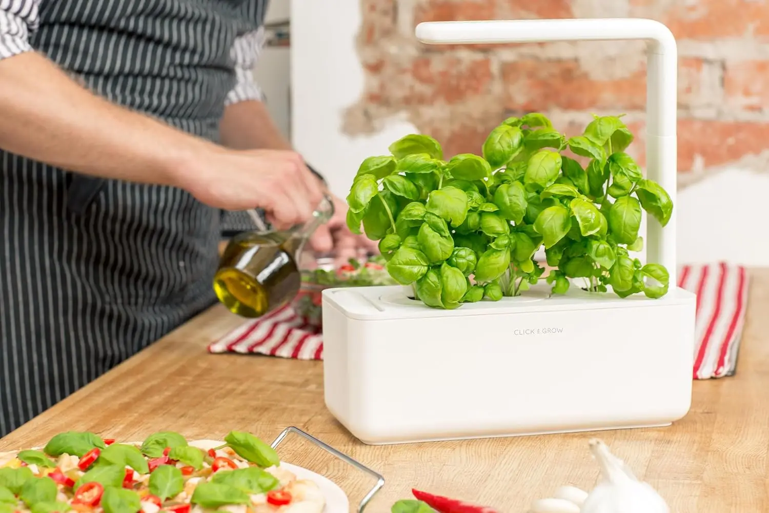 Indoor Kitchen Windowsill, Smart Herb Garden Kit with Grow Light, Easier than Hydroponics