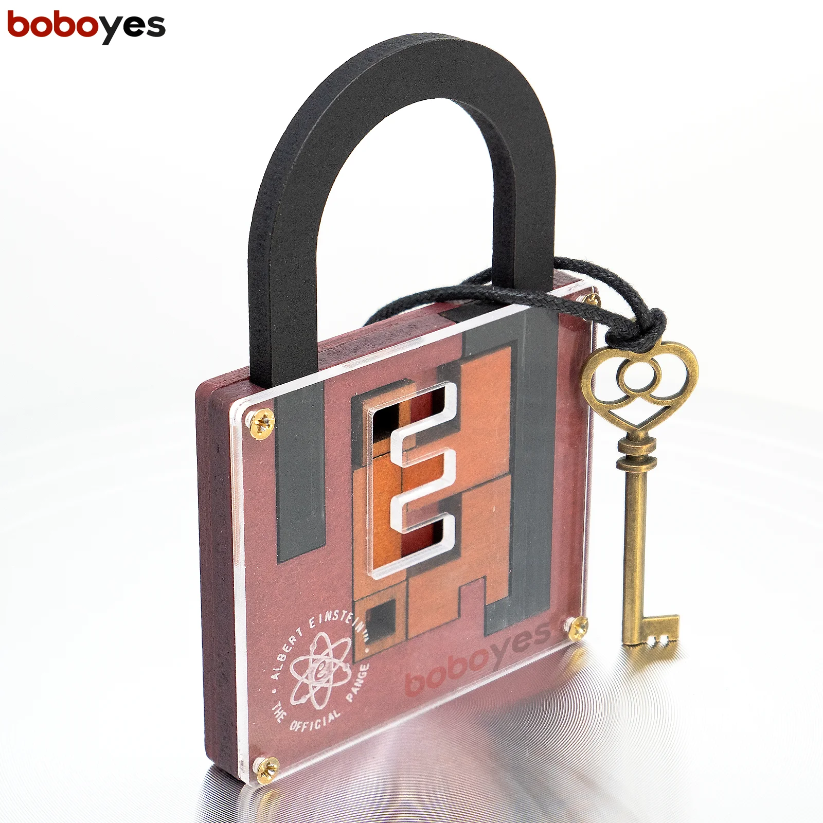 High Difficulty Level IQ Lock Puzzle Classic Wooden Brainteaser Puzzles Game for Adults The Einstein Collection Lock Puzzle