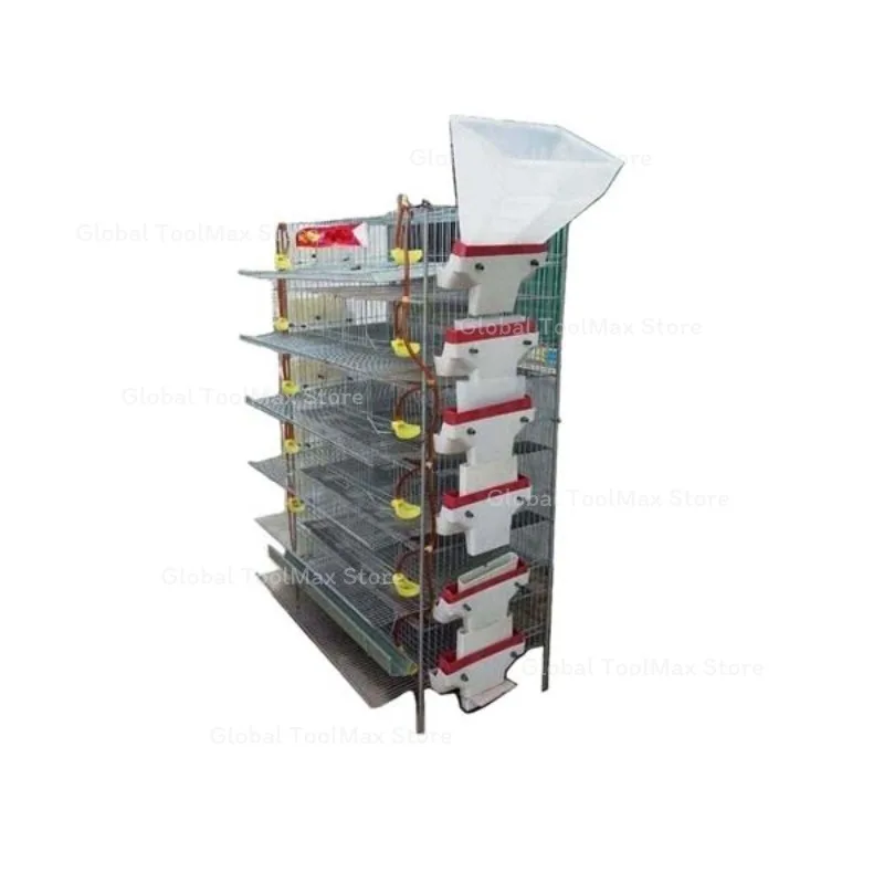 High Quality H Type Automatic Feeding Quail Cage Quail Cages for Egg Production Layer Breeding Bird Cage