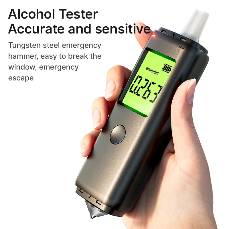 

ZBK breathalyzer alcohol tester Blow air automatic testing for drunk driving Rechargeable Two modes of testing