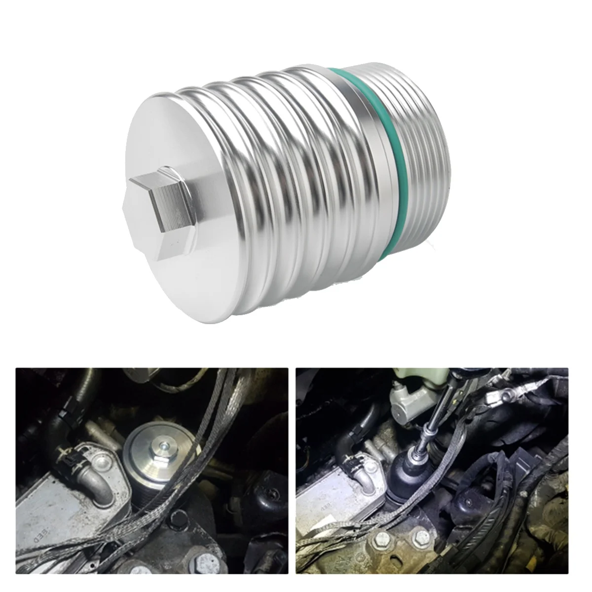 Filter Housing for 6 Speed DQ250 Transmission Filter Cover Aluminum Alloy Filter Cover Car