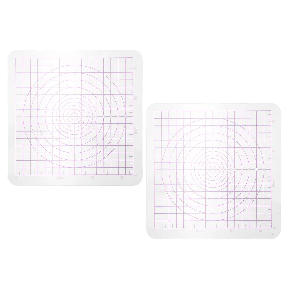 

2pcs Clay Shaping Tools Transparent Acrylic Square Round Corner Pressing Board Polymer Modeling Accessories Craft Creation