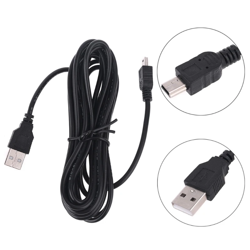 Car Auto Camera DVR Power Cablefor Video Recorder Extension Cable 90 Degree Charging Curved Cord