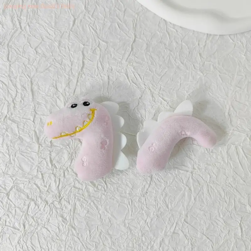 49me 5set hình dạng khủng long đầu/đuôi appliques cho túi DIY túi quần áo may