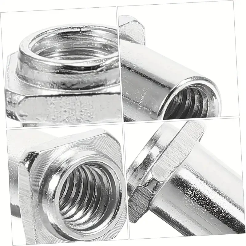 20pcs Tom Drums Screws Nut Drum Part Inner 5MM/6MM Practical Drum Set Easy to Install Durable Replacement Accessories
