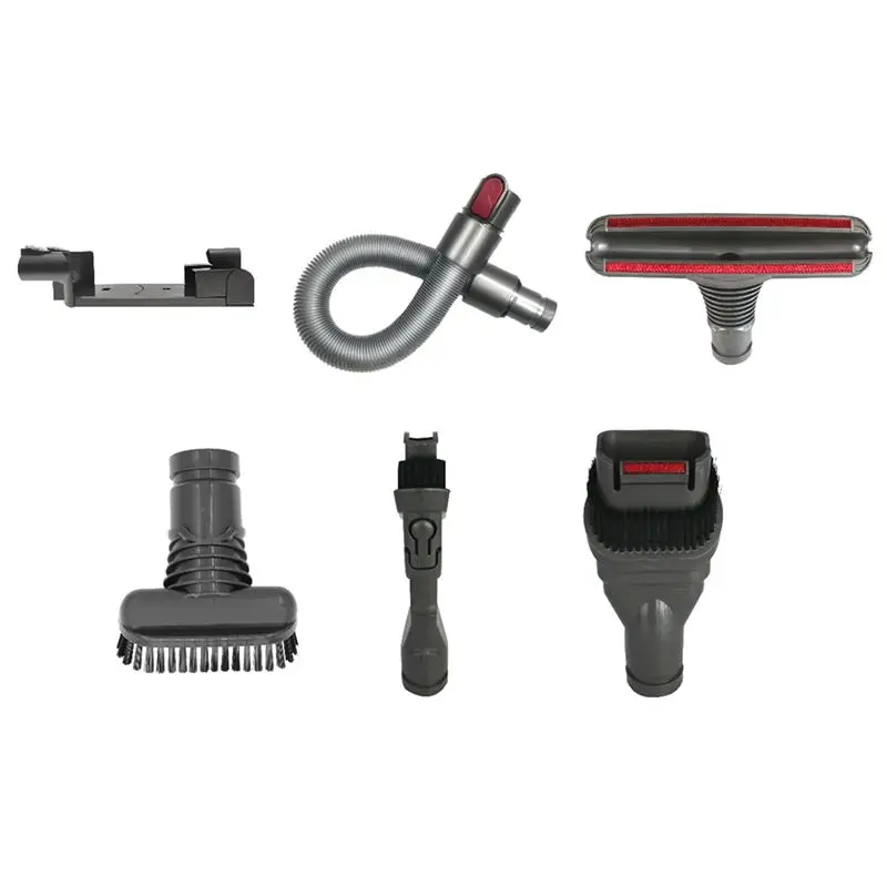 CYCLI-6PCS Commonly Used Hose And Charging Seat Set For Dyson V6 DC35 DC44 DC58 Vacuum Cleaner Accessories Replacement Parts