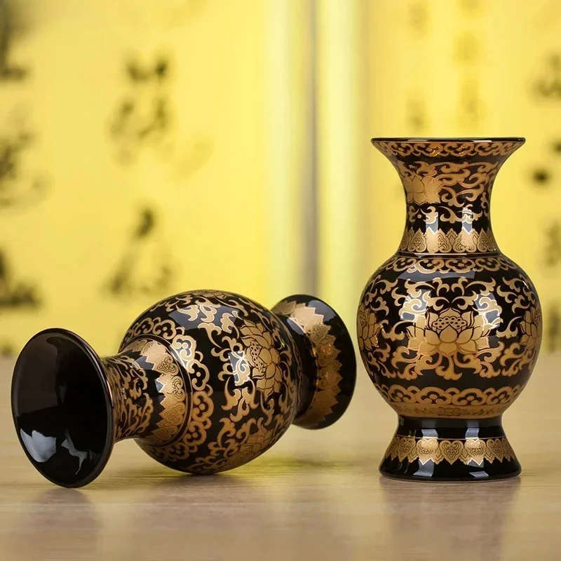 1pc ceramic vase  Buddhist temple supplies living room bedroom table temple sacrifice home decor feng shui Housewarming gift