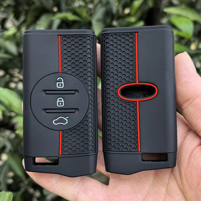 3-Tasten Silikon Autoschlüssel-Hülle Autoschlüssel-Schutzgehäuse für Chery Tiggo 8 Pro Tiggo 8plus New 5 Plus 7pro Omoda 5