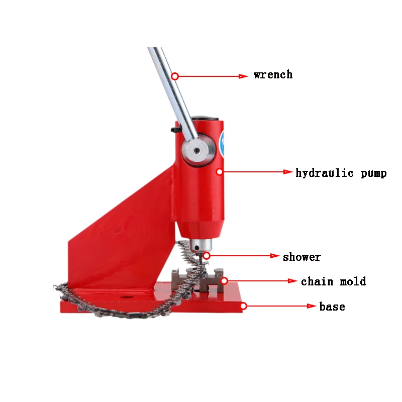 Strumenti di utilità utensili manuali connettori a catena portatili connettori a catena per motosega rivettatura in acciaio maglie a catena