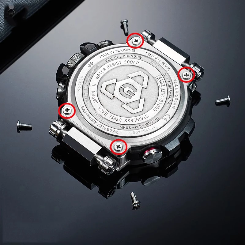 mtg-b1000 Watch back cover Screw For Casio MTG-B1000 Series Watchband Case Front Hexagon Screw G-SHOCK Men's Watch Accessories