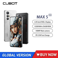 CUBOT MAX 5 Rugged 5G Smartphones 6.95Inch Octa Core 12GB RAM+256GB ROM Android 14 Mobile Phone 5100mAh Battery Gaming Phone NFC