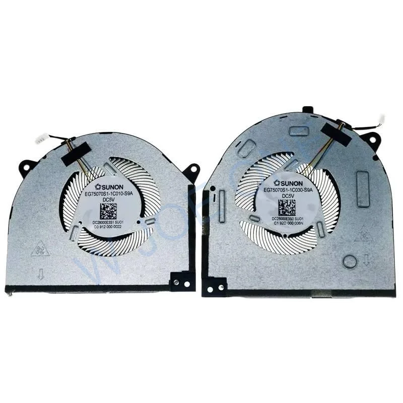 Вентилятор охлаждения процессора + графического процессора для Lenovo Legion Y540-15IRH 81SX Y7000-2019 81NS DC5V GTX1660Ti DFS5M325063B11-FLGA DFS200105BD0T-FLGB