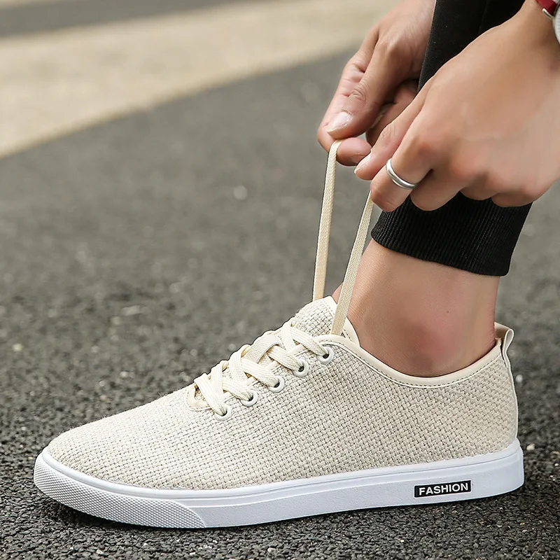 Summer Sneakers for Men Cloth Shoes Trend Men Casual Shoes Comfortable Flat Board Shoes Classic Running Shoes Male Walking Shoes