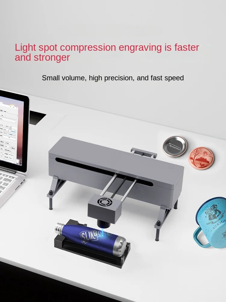 

Laser Engraving Small Automatic Laser Marking Machine Metal Lettering Portable Coding Cutting Machine