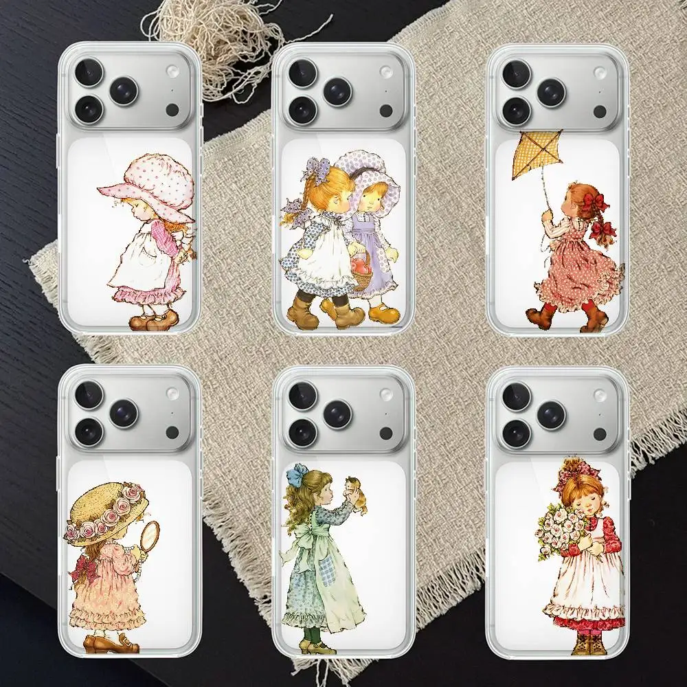S-Sarah Kay Little Girl Phone Case For IPhone 17 16 15 14 Plus 13 12 11 Pro Max Phone Back Cover Transparent Shockproof Cover