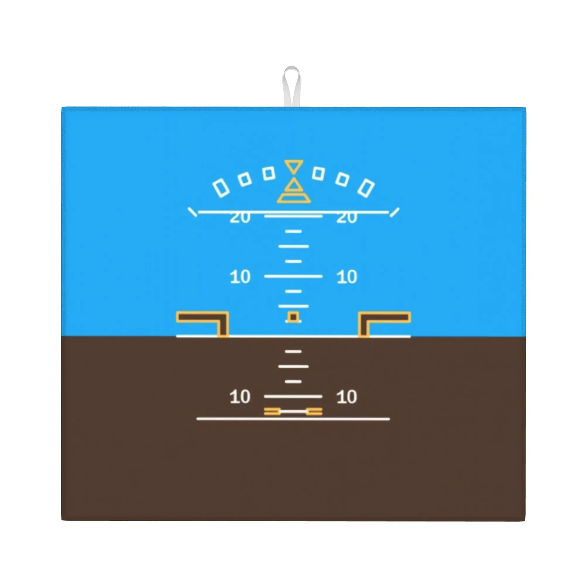 Drying Mat For Kitchen Attitude Waterproof Reusable Flight Pilot Airplane Aviation Aviator On Slip Kitchen Counter Protector Mat