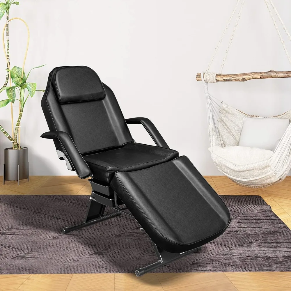 

Massage Salon Tattoo Chair Esthetician Bed with Beauty Basket, Professional Tattoo Table Salon Spa Equipment