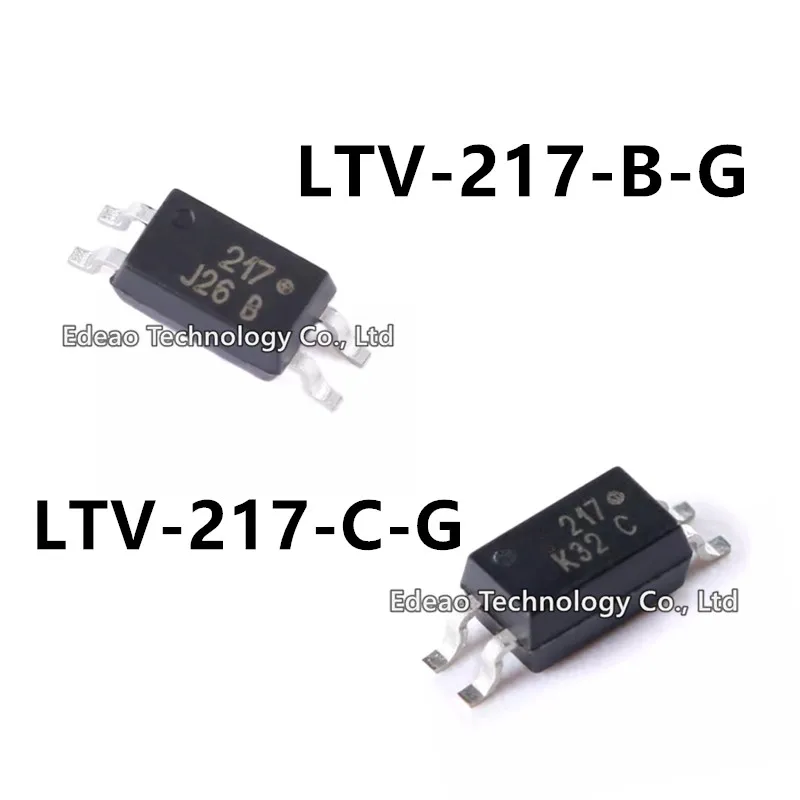 20~100Pcs/lot NEW LTV-217-B-G LTV-217-C-G SOP-4 LTV-217-B LTV-217-C LTV217B LTV217C Gear position:B、C SMD Marking:217B 217C L217