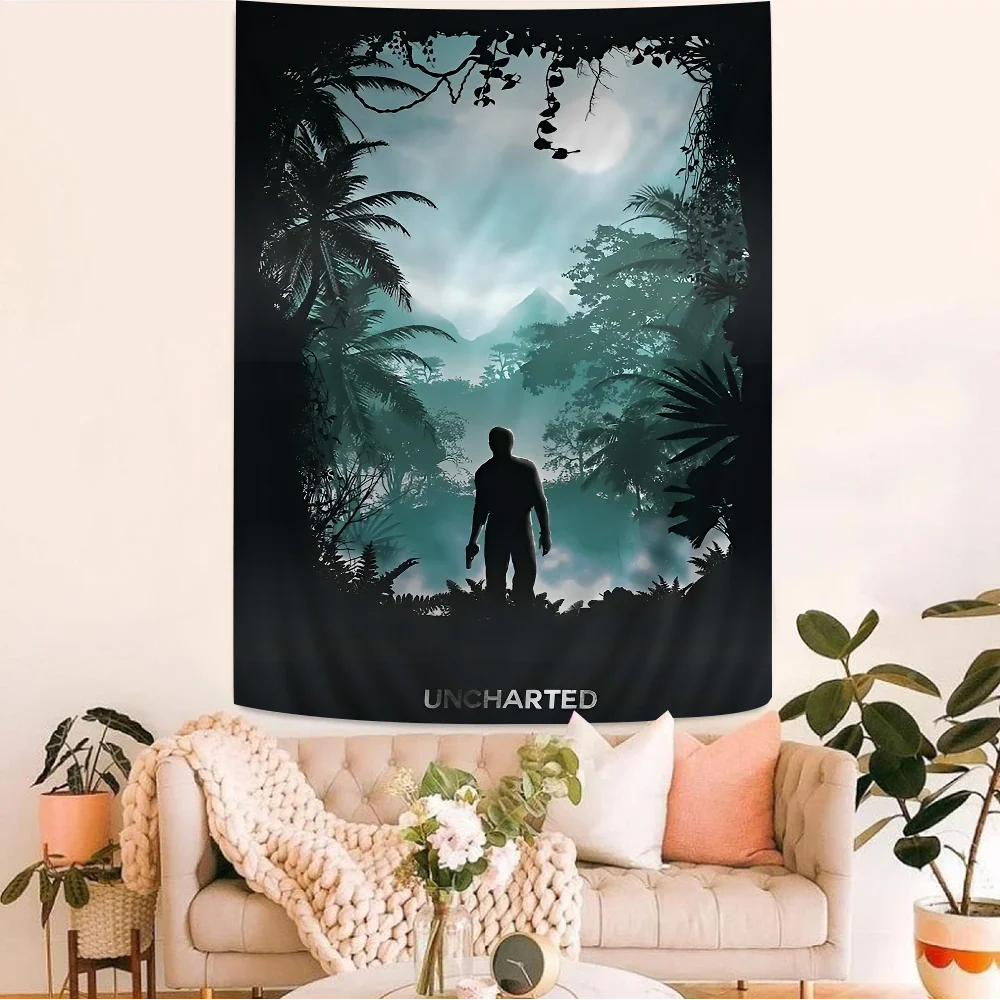 

Movie Uncharted DIY Wall Tapestry For Living Room Home Dorm Decor Wall Art Decor