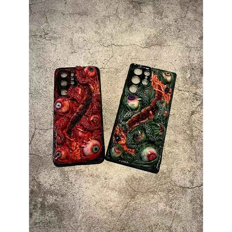Custom 3D tentacle phone case for iPhone 17, 16, Pro Max, 15, 14, 12, Mini, 11, SE, 8 Plus, X, and XR.