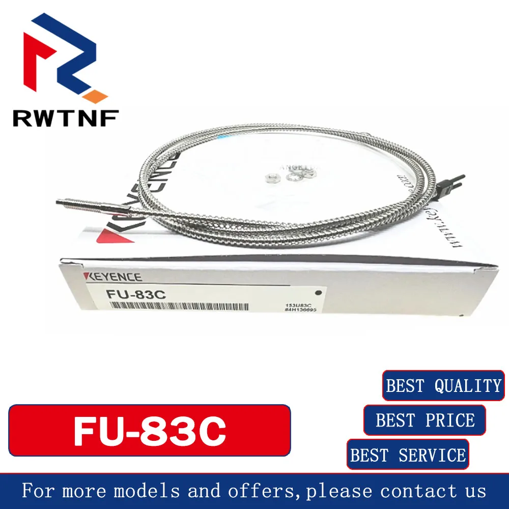 KEYENCE FU-83C High Temperature Heat Resistant M4 Fiber Optic Sensor, 100% Original Warehouse Stock
