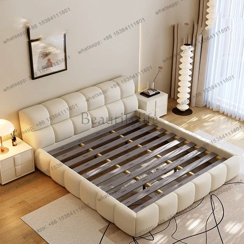 Modern European Massage Bed Design Metal Bedroom Floor Frame Queen Safe Double Bed Sleeping Platform Beliche