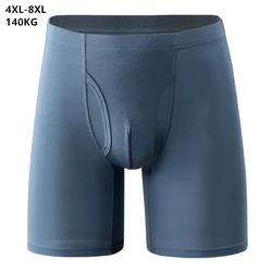 140KG Extra Long Men Underwear Soft Plus Size 6XL 7XL 8XL Loose Pantie Sports Boxers High Quality Underpants Male Boxershorts