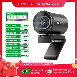 4K Webcam 1080P 60FPS Streaming Web Camera EMEET S600 Autofocus Living Stream Camera With Mics&Privacy Cover for Tiktok/YouTube