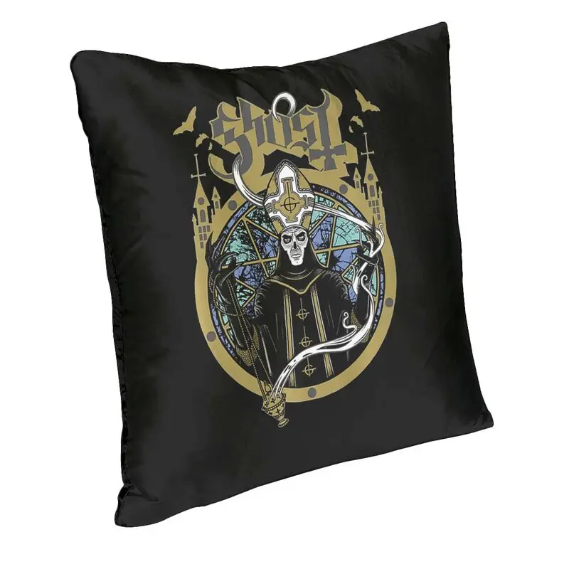 Vibrant Heavy Metal Rock Band Horror Ghost Square Throw Pillow Cover Decoration 3D Two Side Printing Cushion Cover for Sofa