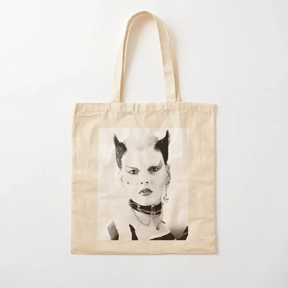 

80s Punk. Rock and roll gifts. Tote Bag Lady bag shopping trolley bag foldable reusable supermarket folding