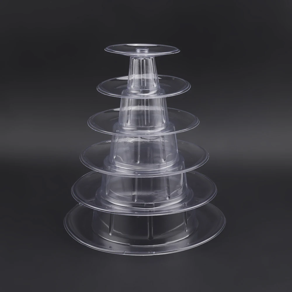 Cake Display Stand 6 Layers Flexible Plastic Layer Party Supplies Kitchen Tools Macaron Cupcake Fondant Wedding Cake Decoration