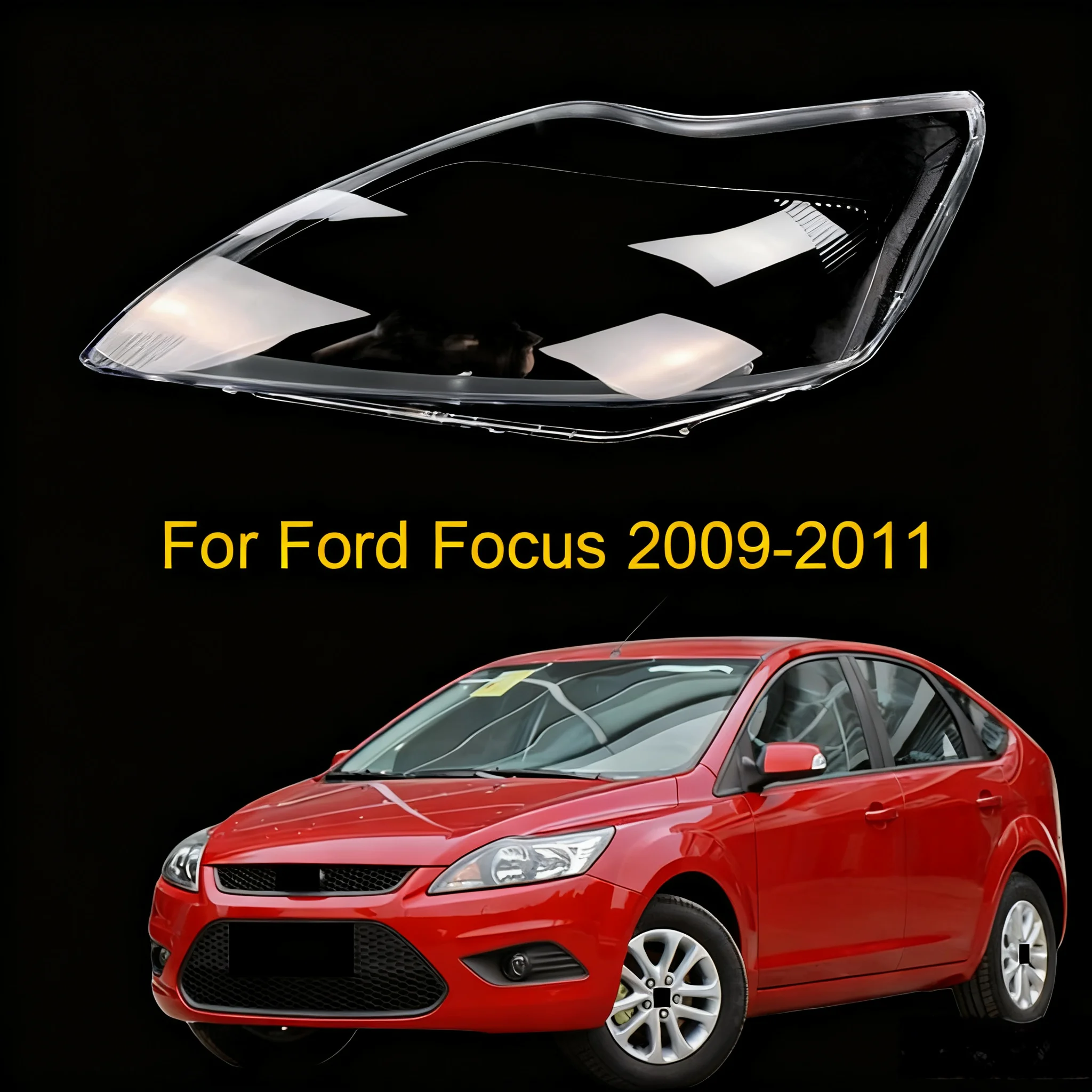 

Для Ford Focus 2009 2010 2011, корпус фары, прозрачный абажур, крышка фары, абажур из плексигласа, замена оригинальных линз
